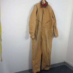 Walls Blizzard Pruf Insulated Coverall Men 2X Brown Canvas 100% Cotton Vtg 1918